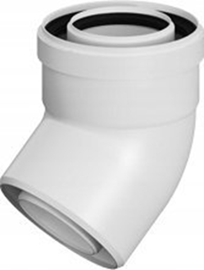 Picture of Ricom KOLANO KONC PP-PP 45ST DN60/100 USZCZ.