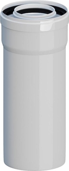 Picture of Ricom RURA PROSTA KONC PP-AL L500 DN80/125 USZCZ.