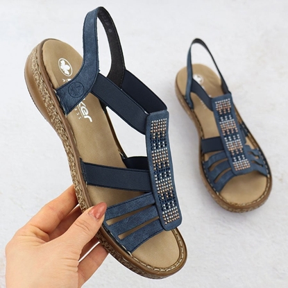 Изображение Rieker Sandals 628G7-14 Niebieskie 38