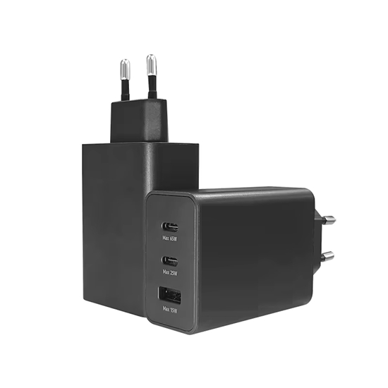 Picture of Riff TA855 65W PD 3.0 Fast 3A Lādētājs adapters ar x3 portiem USB-C x2 / USB-A