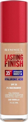 Picture of Rimmel  Lasting Finish 35H silnie nawilajcy i dugotrwale kryjcy podkad do twarzy z filtrem SPF20 160 Vanilia 30ml