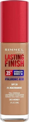 Picture of Rimmel  Rimmel Lasting Finish 35H silnie nawilajcy i dugotrwale kryjcy podkad do twarzy z filtrem SPF20 303 Honey 30ml
