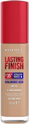 Picture of Rimmel  RIMMEL_Lasting Finish 35H silnie nawilajcy i dugotrwale kryjcy podkad do twarzy z filtrem SPF20 103 True Ivory 30ml