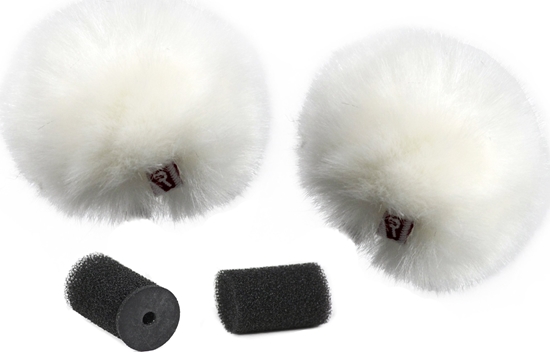 Picture of Rycote Rycote White Lavalier Windjammer - pair
