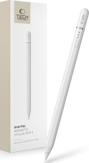 Picture of Rysik Tech-Protect Rysik Tech-Protect Digital Magnetic Stylus Pen 3 iPad White
