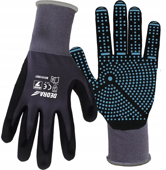 Picture of Rkawice ochronne nakrapiane Nitril Flex Premium rozm.7