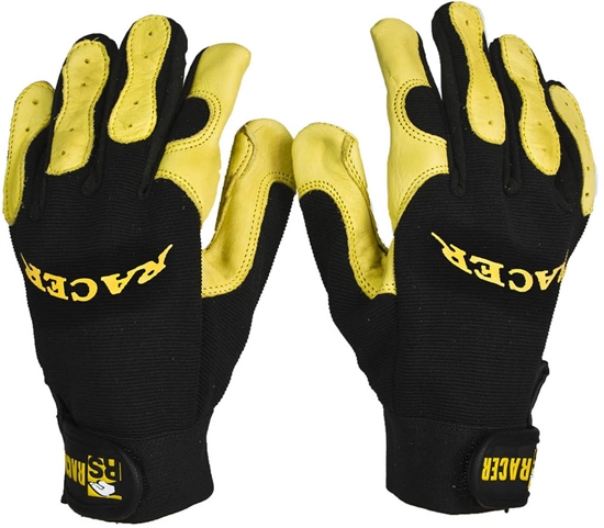 Picture of Rkawice typu mechanik RS Racer, rozm. 9, óto-czarne