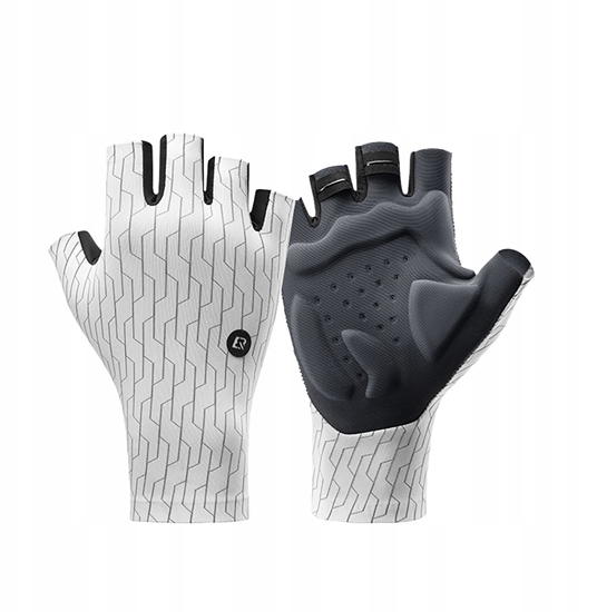 Изображение Rkawiczki kolarskie Rockbros szosowe rozmiar: L - biao-czarne