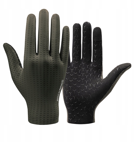 Изображение Rkawiczki rowerowe Rockbros oddychajce, pene, rozmiar: XXL - zielone