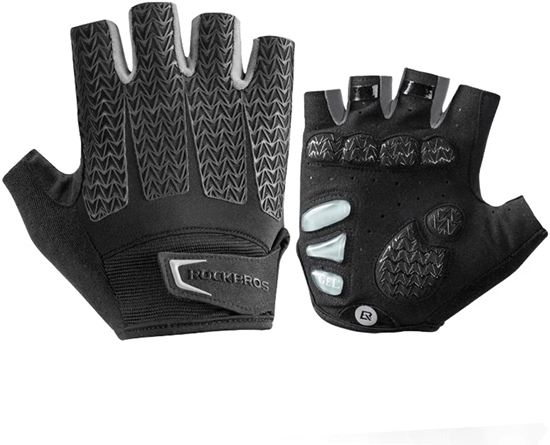 Picture of Rkawiczki rowerowe z wkadkami elowymi rozmiar L szare
