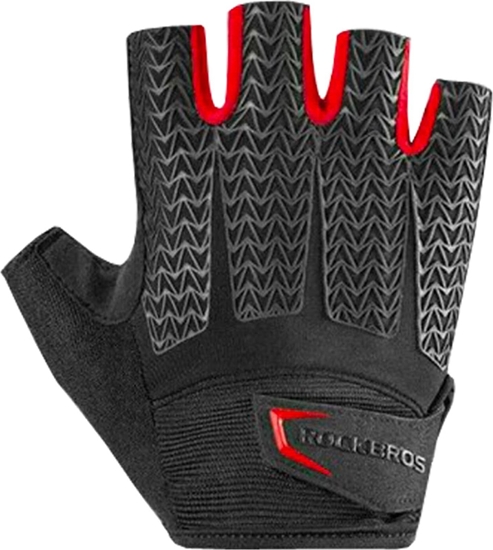 Picture of Rkawiczki rowerowe z wkadkami elowymi rozmiar XXL czarno-czerwone