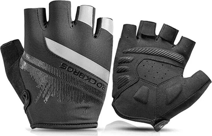 Изображение RockBros Rkawiczki rowerowe antypolizgowe bez palców L czarne ROCKBROS