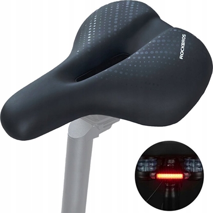 Picture of RockBros Siodeko rowerowe MTB z amortyzorami wodoodporne - czarne ROCKBROS