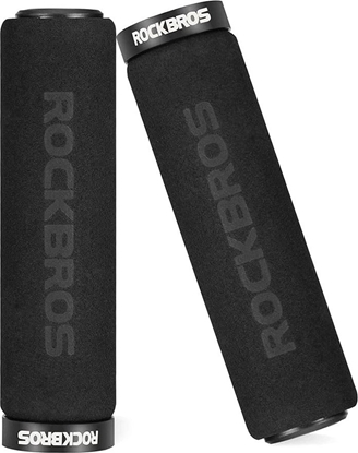 Picture of RockBros Uchwyty rowerowe Rockbros BT1001BKBK z gbki na kierownic - czarne