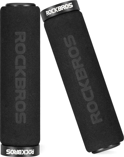 Picture of RockBros Uchwyty rowerowe Rockbros BT1001BKBK z gbki na kierownic - czarne