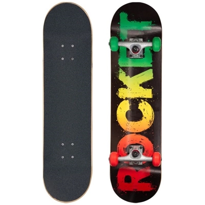 Attēls no Rocket Rasta Fade Skateboard 8" RKT-COM-1535