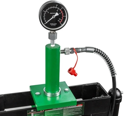 Attēls no Rockforce Prasa hydrauliczna niska z manometrem i pomp 12t