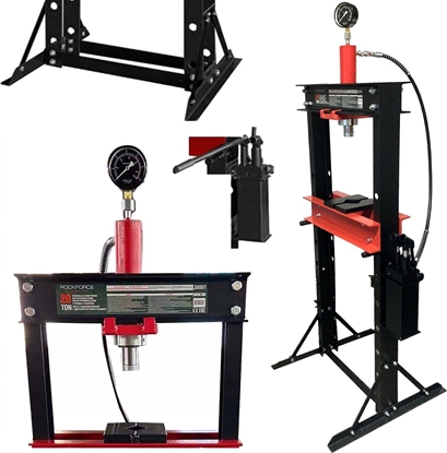 Attēls no Rockforce Prasa hydrauliczna warsztatowa 20t z manometrem i podwójn pomp