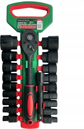 Attēls no Rockforce ROCKFORCE ZESTAW KLUCZY  20el. 1/2"  8-32mm