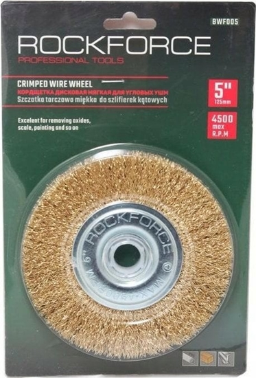 Picture of Rockforce Szczotka ktowa tarczowa mikka do szlifierek 125mm