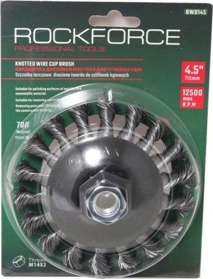 Picture of Rockforce Szczotka ktowa tarczowa twarda do szlifierek, 115mm