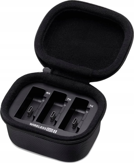 Picture of Rode Rode Microphones Wireless GO II Charge Case, power bank (black, for two transmitters and one receiver)