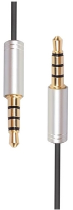 Picture of RoGer AU4P1 AUX Audio Cable / Stereo + Microphone (4pin)