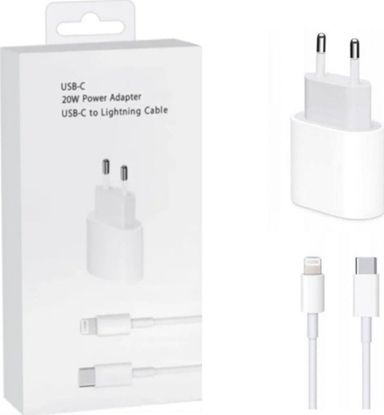 Picture of RoGer CH20W1M Wall Charger 20W / USB-C - Lightning 1m