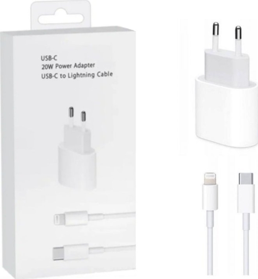 Picture of RoGer CH20W1M Wall Charger 20W / USB-C - Lightning 1m