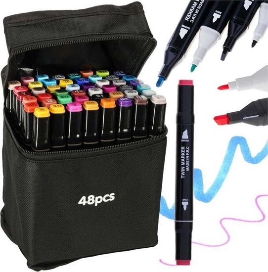 Picture of Roger RoGer Double-sided alcohol markers 48pcs.