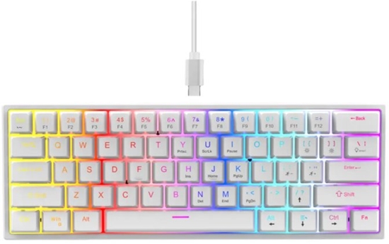 Picture of RoGer K61 Gaming Mechanical Keyboard RGB / White