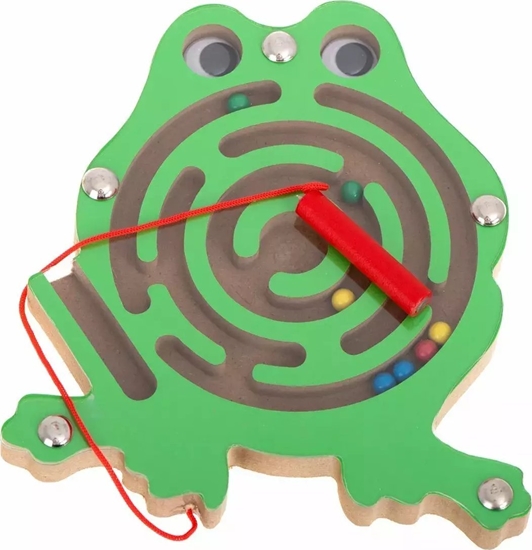 Picture of RoGer Magnetic Ball Labyrinth with LED sound Frog Green