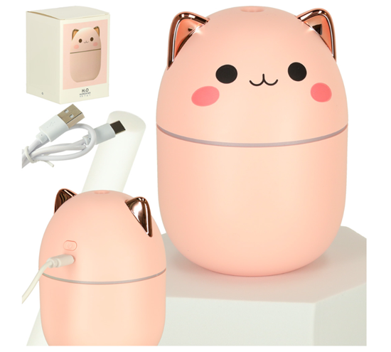Picture of RoGer Rose Cat Oil diffuser and air humidifier 250ml