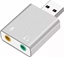 Изображение RoGer USB Audio card with microphone input / Virtual 7.1 / silver