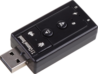Изображение RoGer USB Audio card with microphone input Virtual 7.1