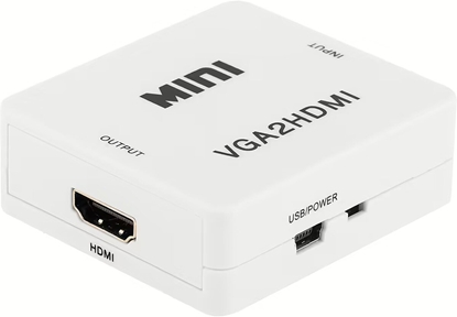 Изображение RoGer VGA to HDMI Video Signal Converter (+Audio) / white