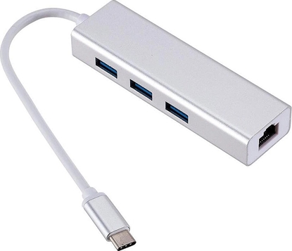 Picture of RoGerAD15642 USB-C Hub - Splitter 3 x USB 3.0 / RJ45