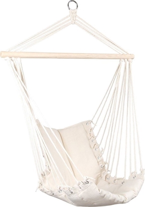 Attēls no Royokamp  Hamak fotel brazylijski 90x50cm natura biay z wszyt poduszk