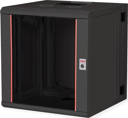 Picture of Roline 19-inch wall-mounted housing Pro 12 U, 600x600 WxD two-piece swivelling black