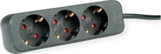 Изображение Pagarinātājs 3-vietas, melns, 1.5m, Roline