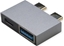 Picture of Roline Adapter, USB 3.2 Gen 2, 2x USB Type C - 1x USB A+ 1x USB C, M/F, silver
