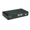 Picture of Roline Dual-Head 4K@60Hz HDMI KVM Switch, 2 PCs, DP/HDMI, Audio, with 2 Port USB 2.0 Hub