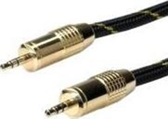 Picture of Audio kabelis 3.5mm 3pin, M/M, 5.0m, Roline Gold