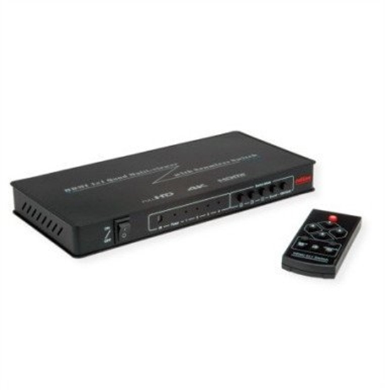 Изображение Roline HDMI 4x1 QUAD Multi-Viewer, with Seamless Switch