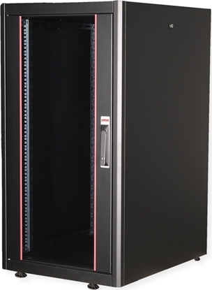 Picture of Roline 19-inch network cabinet Basic 22 U, 600x800 WxD Glass door black