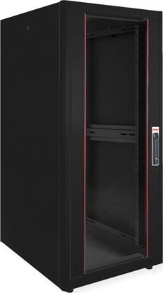 Picture of Roline 19-inch network cabinet Basic 26 U, 600x800 WxD glass door black