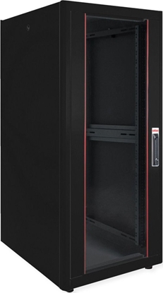 Picture of Roline 19-inch network cabinet Basic 32 U, 600x600 WxD glass door black