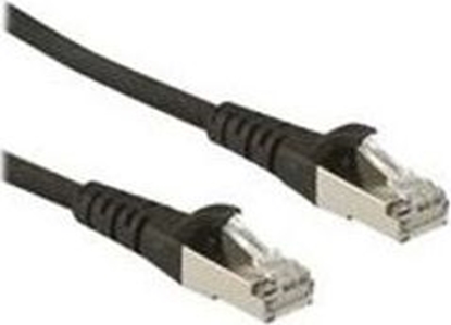 Picture of Roline S/FTP Patch Cord Cat.6A, Component Level, LSOH, black, 0.5 m