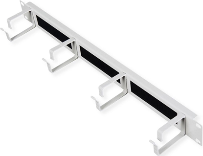 Изображение Roline 19-inch patch panel 1U grey, with brush strip 44x60mm grey