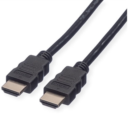 Attēls no ROLINE RM Kabel HDMI High Speed + Ethernet, M/M, czarny, 5 m